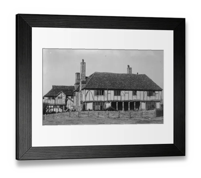 Framed Print : The Princes stay at Sandwich. Small Downs House, Sandwich Bay, Kent, where Framed Print : The Princes stay at Sandwich. Small Downs House, Sandwich Bay, Kent, where