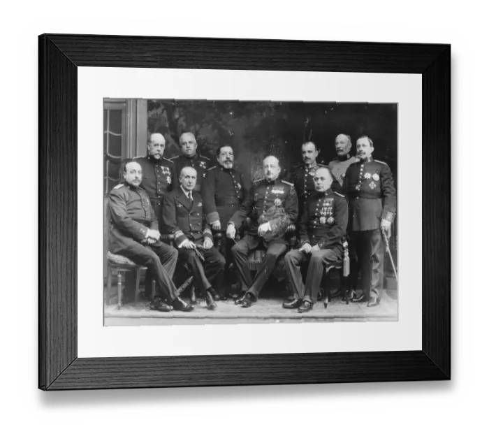 Framed Print : Me of the moment in Spain Seated left to right, General Muslera, Magaz, Primo de Rivera Framed Print : Me of the moment in Spain Seated left to right, General Muslera, Magaz, Primo de Rivera