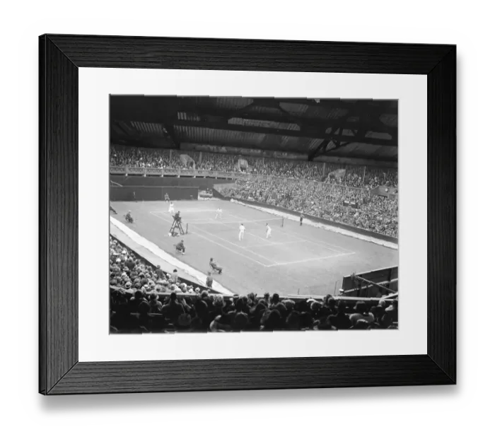 Framed Print : Lawn Tennis Championships at Wimbeldon The match between Mdlle Suzanne Lenglen and P O Hara Wood Framed Print : Lawn Tennis Championships at Wimbeldon The match between Mdlle Suzanne Lenglen and P O Hara Wood