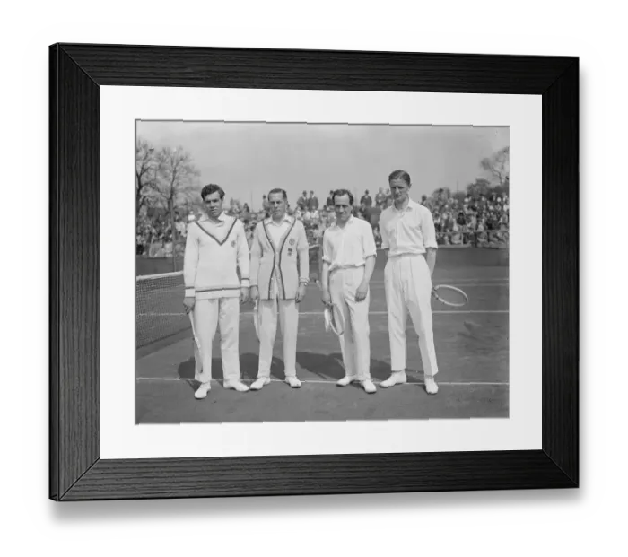 Framed Print : International tennis at Birmingham. Right to left H Muller ands Malmstrom ( Sweden ) Framed Print : International tennis at Birmingham. Right to left H Muller ands Malmstrom ( Sweden )