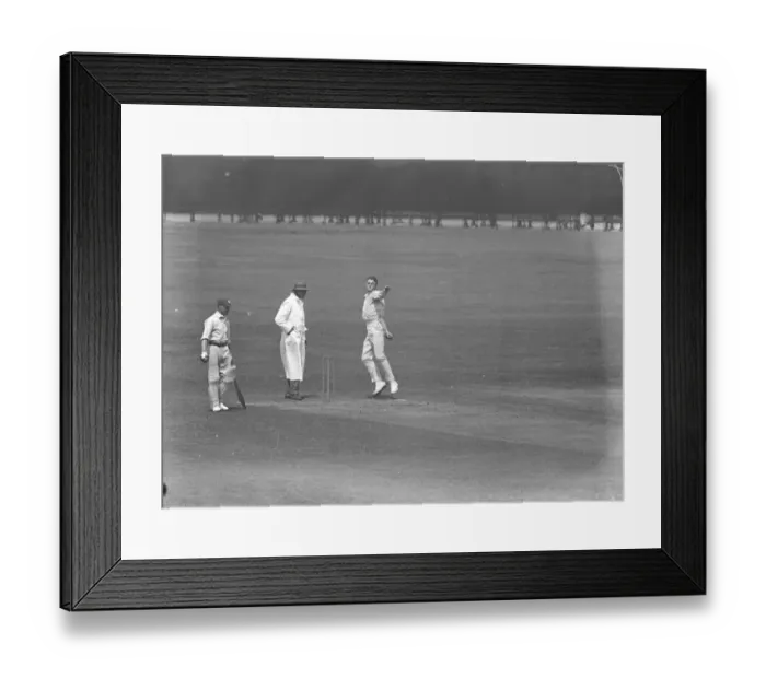 Framed Print : Edward Hewetson bowling for Oxford University against Surrey at the Oval London 21 Framed Print : Edward Hewetson bowling for Oxford University against Surrey at the Oval London 21