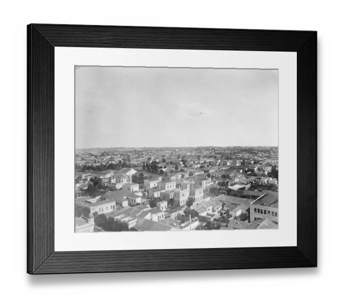 Framed Print : Panorama of Sao Paulo. 21 August 1924