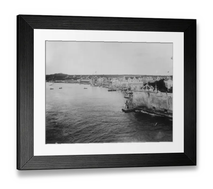 Framed Print : Buccaneers raid a city. Willemstad which was attacked by outlaws. 11 June 1929 Framed Print : Buccaneers raid a city. Willemstad which was attacked by outlaws. 11 June 1929