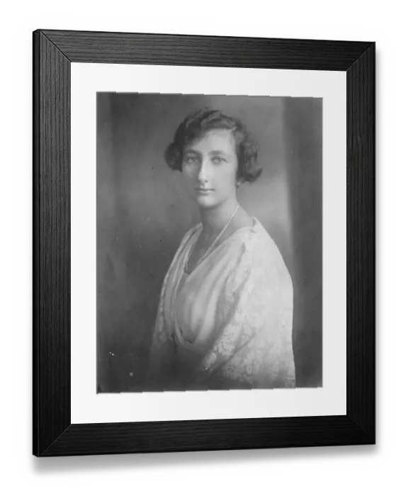 Framed Print : Princess Eudoxia of Bulgaria 24 April 1925