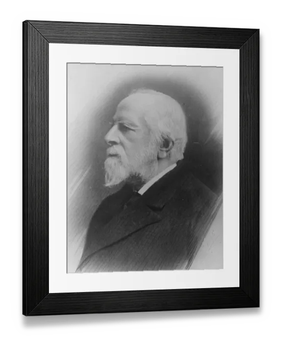 Framed Print : A Mayfair Centenarian Sir John Gardner Engleheart celebrated his 100 birthday