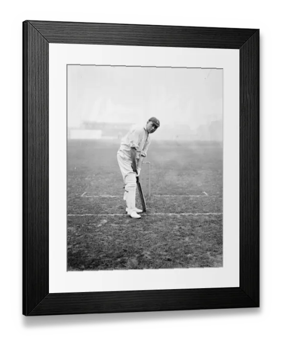 Framed Print : South African cricketers practice at the Kennington Oval, London Claude Carter ( Natal )