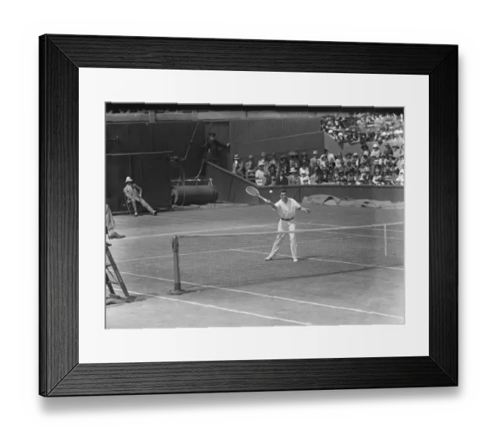 Framed Print : Wimbeldon tennis champships at Wimbeldon Williams in play 1 July 1924 Framed Print : Wimbeldon tennis champships at Wimbeldon Williams in play 1 July 1924