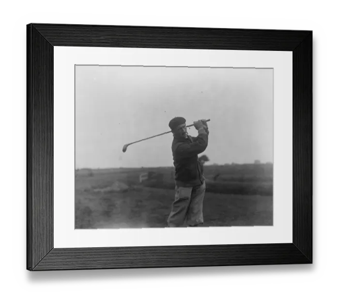 Framed Print : Golf Championship at Sandwich, Kent. Abe Mitchell. 10 May 1928 Framed Print : Golf Championship at Sandwich, Kent. Abe Mitchell. 10 May 1928