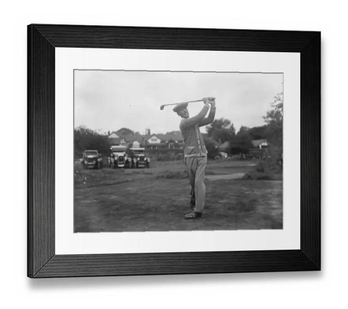 Framed Print : James Ockenden, golfer. September 1927