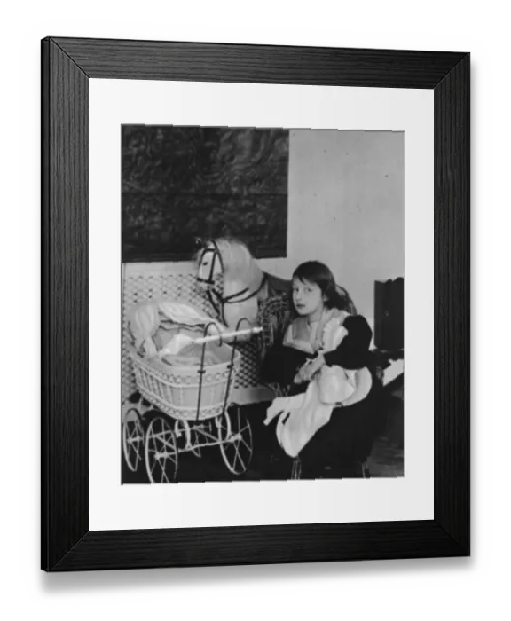 Framed Print : Nursery days of Princess Martha. 19 March 1929
