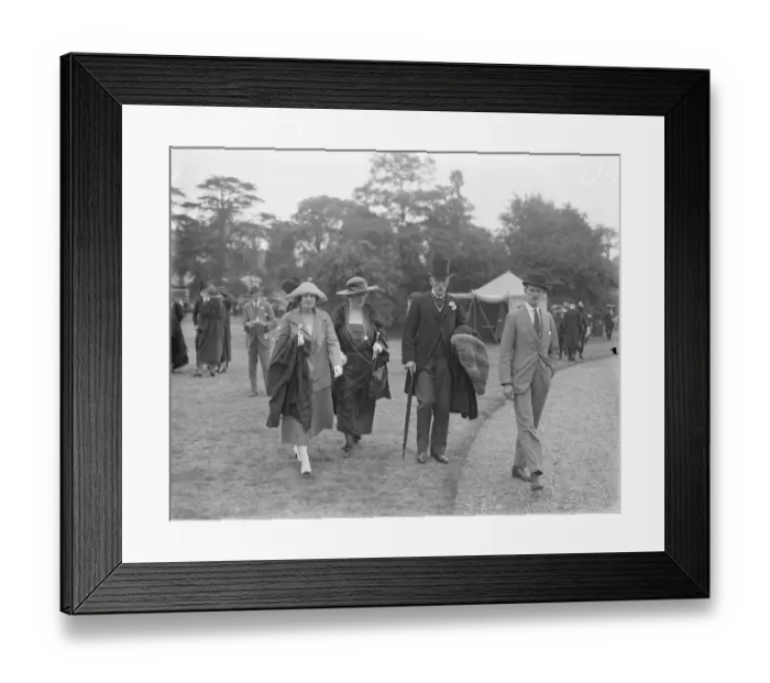 Framed Print : Well known society people at second International polo match between England Framed Print : Well known society people at second International polo match between England