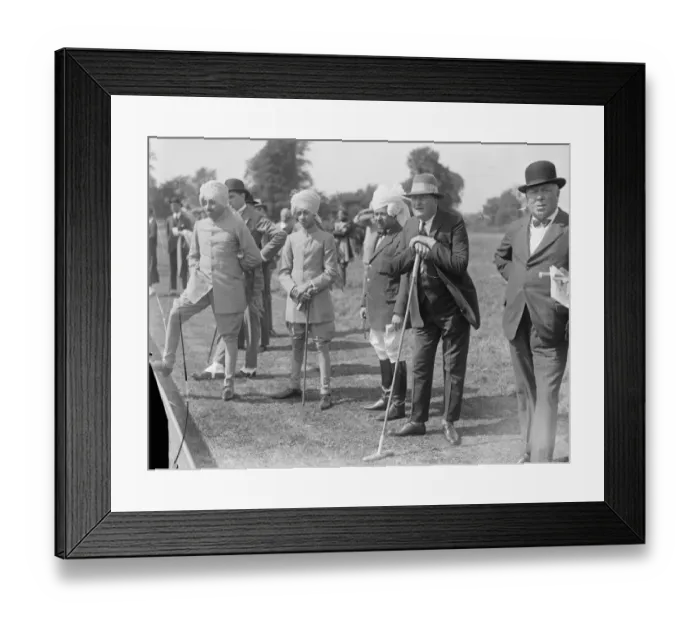 Framed Print : Maharajah of Jodhpur watches his team at Polo, at Ranelagh The Maharajah of Jodhpur Framed Print : Maharajah of Jodhpur watches his team at Polo, at Ranelagh The Maharajah of Jodhpur