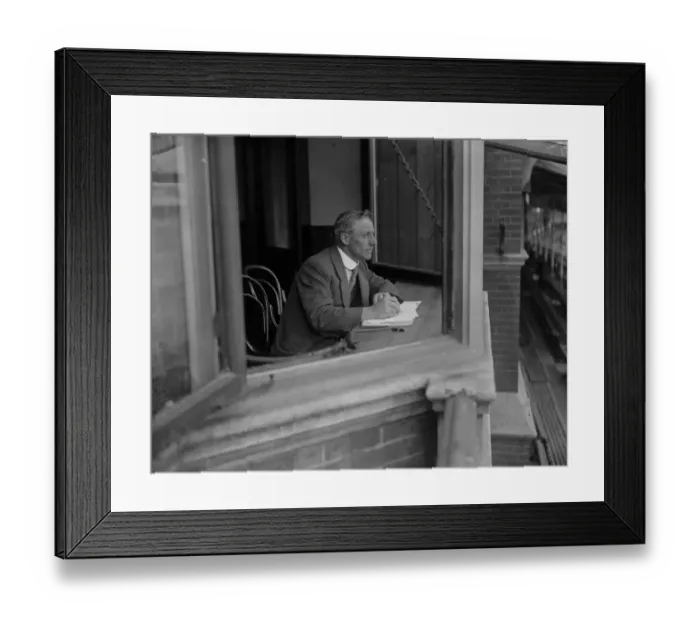 Framed Print : Sturdwick scoring at the Oval. 7 May 1928 Framed Print : Sturdwick scoring at the Oval. 7 May 1928