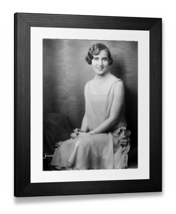 Framed Print : Princess Ingrid of Sweden. 8 January 1927 Framed Print : Princess Ingrid of Sweden. 8 January 1927