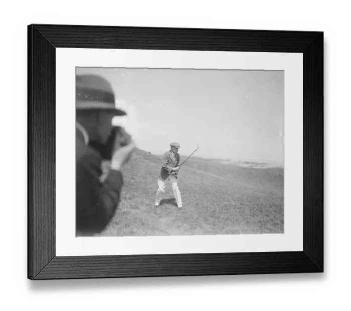 Framed Print : Lord Muir Mackenzie, playing golf 1920