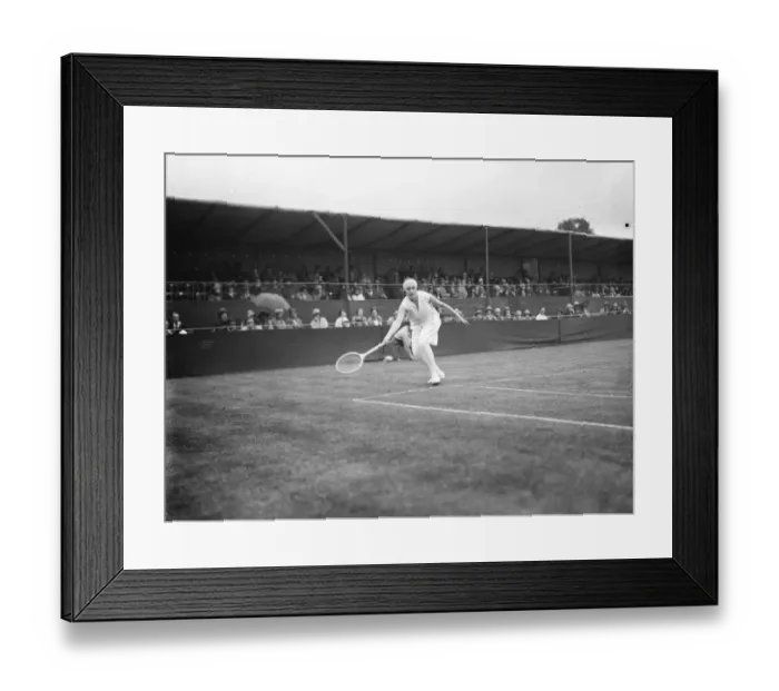 Framed Print : Kent lawn tennis championships at Beckenham. Senorita d Alvarez in play. 8 Framed Print : Kent lawn tennis championships at Beckenham. Senorita d Alvarez in play. 8