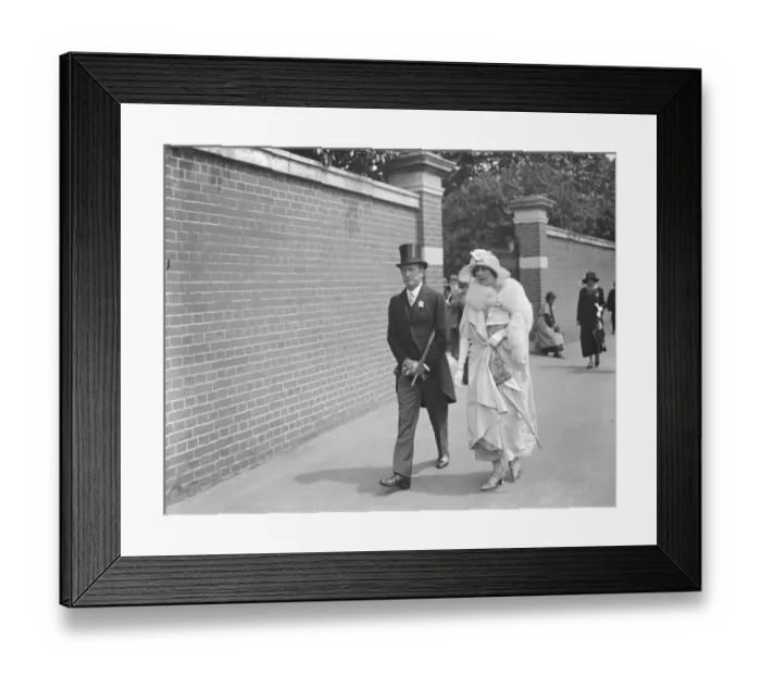 Framed Print : Ascot Captain and Mrs Basil Brooke 17 June 1924 Framed Print : Ascot Captain and Mrs Basil Brooke 17 June 1924