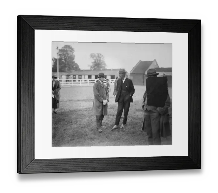 Framed Print : Racing Celebrities Attend Newmarket October Yearlings Sale Left to right, Victor Framed Print : Racing Celebrities Attend Newmarket October Yearlings Sale Left to right, Victor