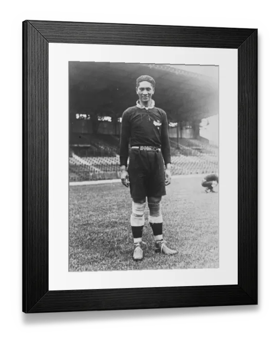 Framed Print : The Maoris in Paris. The Parson of the team, Rev P Mortene, a very good player Framed Print : The Maoris in Paris. The Parson of the team, Rev P Mortene, a very good player