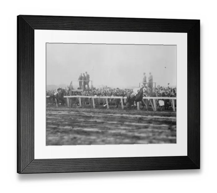 Framed Print : First photographs of the defeat of Papyrus by Zev at Belmont Park, Long Island Framed Print : First photographs of the defeat of Papyrus by Zev at Belmont Park, Long Island
