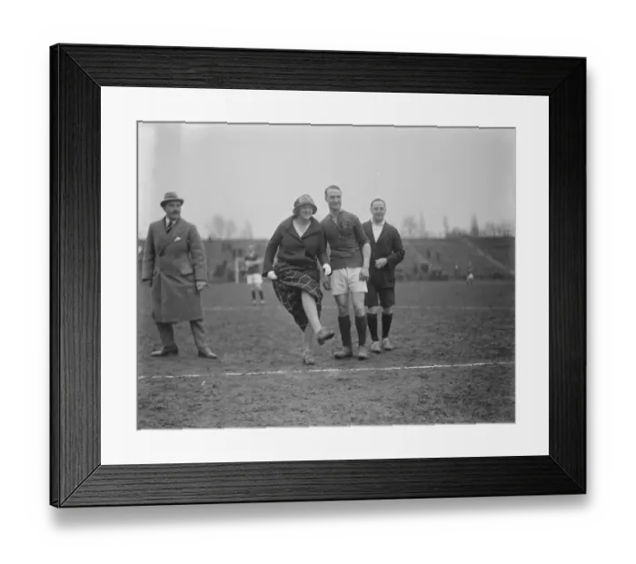 Framed Print : London Hotels Football Final and Gymkhana Football Final of the hotel and restaurant