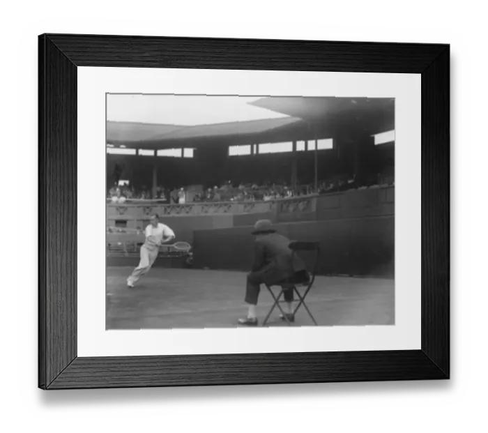 Framed Print : Lawn Tennis championship at Wimbeldon Godfree ( England ) in play 23 June 1924 Framed Print : Lawn Tennis championship at Wimbeldon Godfree ( England ) in play 23 June 1924