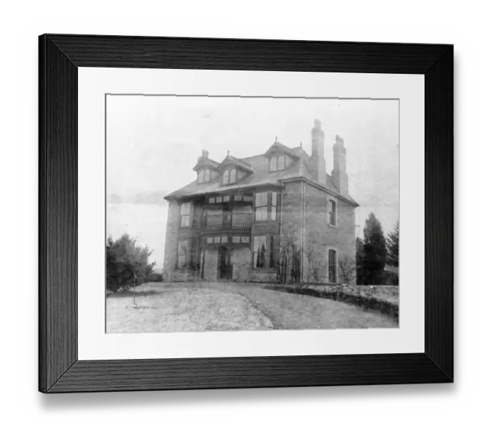 Framed Print : The Welsh border mystery. The residence of Mrs Armstrong. 4 January 1922 Framed Print : The Welsh border mystery. The residence of Mrs Armstrong. 4 January 1922