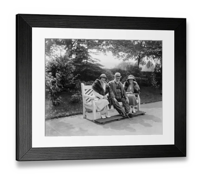 Framed Print : Notable Folks in Brilliant Harrogate Season, Yorkshire Sir William Raynor ( in
