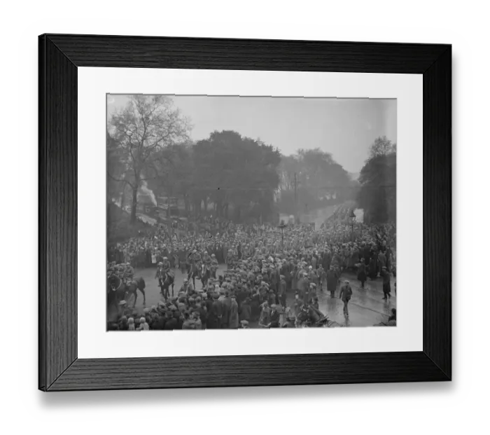 Framed Print : The General Strike The brigade of guards leaving Victoria Park after strike duty Framed Print : The General Strike The brigade of guards leaving Victoria Park after strike duty