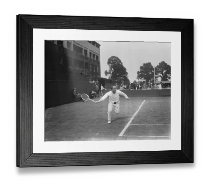 Framed Print : Tennis at Wimbledon. R Lycett in play. 23 June 1926 Framed Print : Tennis at Wimbledon. R Lycett in play. 23 June 1926