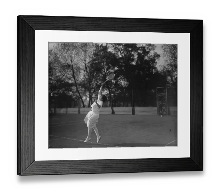 Framed Print : Royal botanic societys tennis tournament at regents park. Miss M K Brown Framed Print : Royal botanic societys tennis tournament at regents park. Miss M K Brown