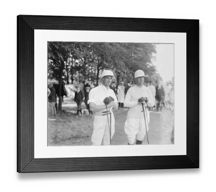 Framed Print : America Polo players Captain Devereux Milburn ( left ) and Stoddard 1921 Framed Print : America Polo players Captain Devereux Milburn ( left ) and Stoddard 1921