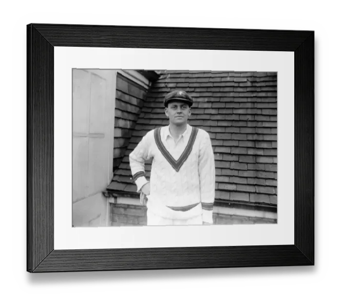 Framed Print : W M Woodfull, Australian cricketer. 1926 Framed Print : W M Woodfull, Australian cricketer. 1926