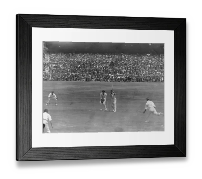 Framed Print : Third Test Match at Leeds. England versus Australia at Leeds. Gregory ( Australia