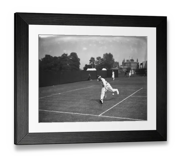 Framed Print : At the Beckenham Tennis Tournamen, H Bignold, the one armed player. 7 June 1926 Framed Print : At the Beckenham Tennis Tournamen, H Bignold, the one armed player. 7 June 1926