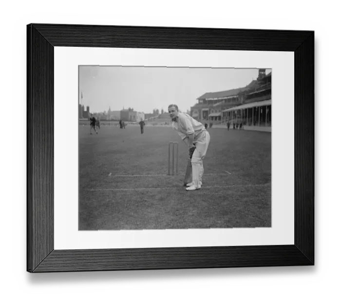 Framed Print : Tom Barling Surrey County Cricket Club. 12 May 1928 Framed Print : Tom Barling Surrey County Cricket Club. 12 May 1928