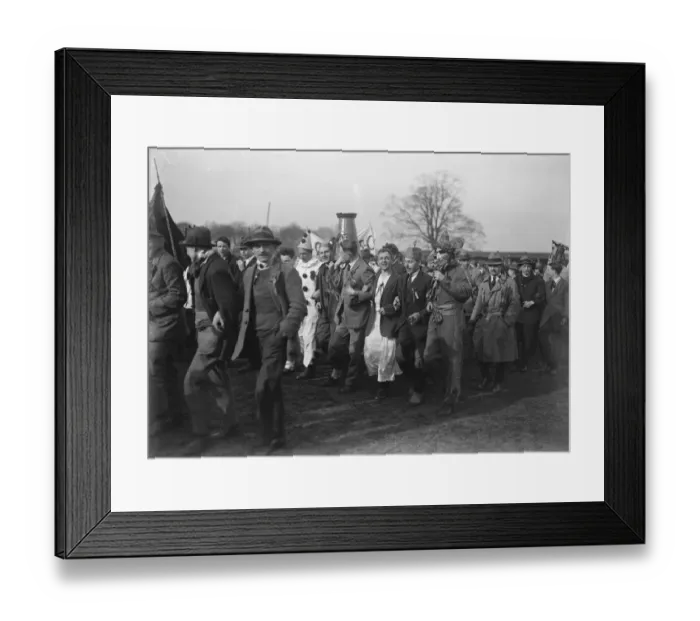 Framed Print : The King Attends the Final of the Hospital Rugby Cup Some of the Students with Framed Print : The King Attends the Final of the Hospital Rugby Cup Some of the Students with
