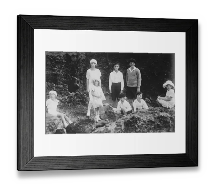 Framed Print : Happy children of a tragic Empress. An interesting picture just received
