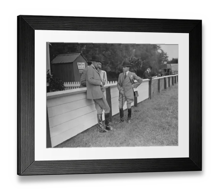 Framed Print : Maidenhead Horse Show Mr H M Nell ( left ) one of the judges 10 August 1929 Framed Print : Maidenhead Horse Show Mr H M Nell ( left ) one of the judges 10 August 1929