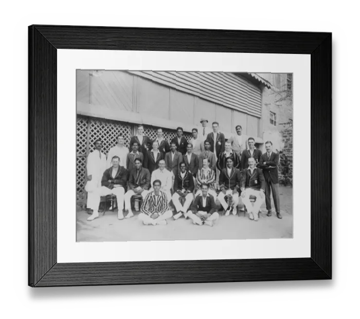 Framed Print : M C C play second match of their tour against the Hindus and the rest at Karachi Framed Print : M C C play second match of their tour against the Hindus and the rest at Karachi
