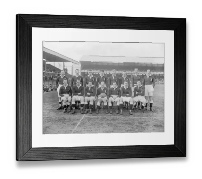 Framed Print : Rugby match between Navy and Army at Twickenham. The Army team. 7 March 1925 Framed Print : Rugby match between Navy and Army at Twickenham. The Army team. 7 March 1925
