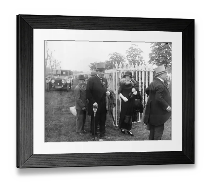 Framed Print : Ascot Sir Robert Wilmot and his daughter 17 June 1924 Framed Print : Ascot Sir Robert Wilmot and his daughter 17 June 1924