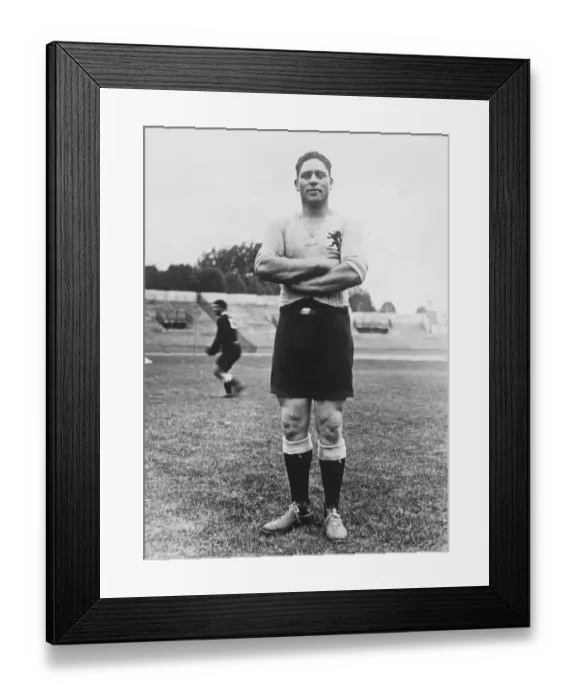 Framed Print : The Maoris in Paris. Crowford, how is known as the baby of the team, weighing 15 Framed Print : The Maoris in Paris. Crowford, how is known as the baby of the team, weighing 15