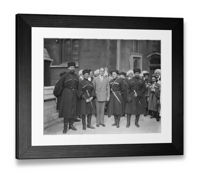 Framed Print : Cossacks visit to the House of Commons. 15 July 1925 Framed Print : Cossacks visit to the House of Commons. 15 July 1925