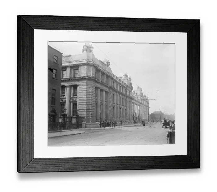 Framed Print : The Great Battle of Dublin The new government buildings, Dublin. 30 June 1922