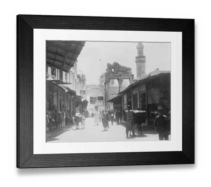 Framed Print : Damascus. Reported Druse attack on the oldest City in the world. 28 August 1925