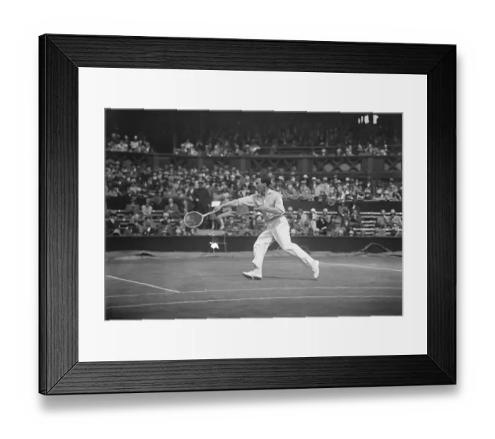 Framed Print : Lawn tennis at Wimbledon. J C Gregory ( Britain ) in Play 24 June 1927 Framed Print : Lawn tennis at Wimbledon. J C Gregory ( Britain ) in Play 24 June 1927