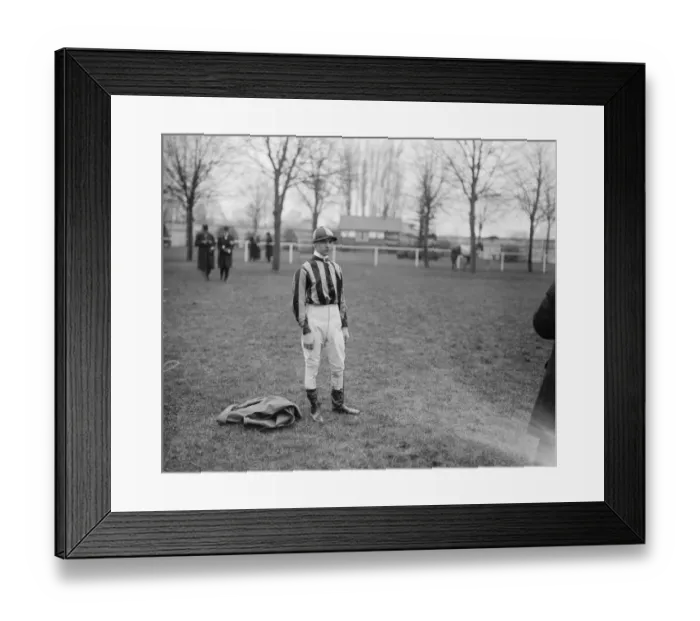 Framed Print : R A Jones, Jockey 1924