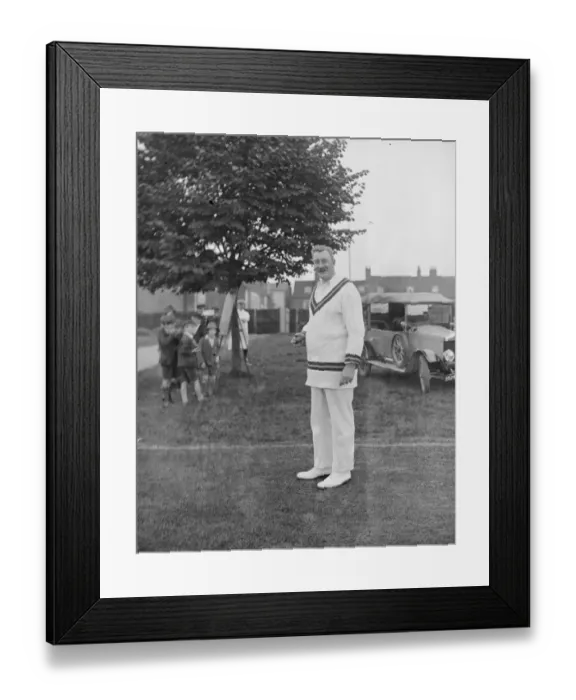 Framed Print : Lymington Cricket Week Dr Kay ( Lymington and District team )
