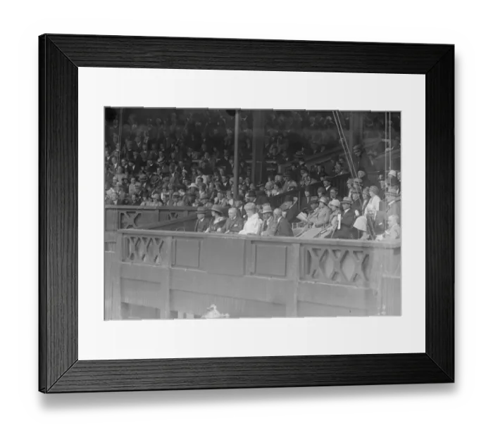 Framed Print : Lawn tennis championships at Wimbledon. King and Queen present. The King Framed Print : Lawn tennis championships at Wimbledon. King and Queen present. The King